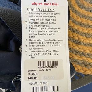 Lulu Lemon Yoga Mat Bag